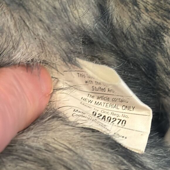 Grey cat/kitten with pink ears & nose. Size 17” - Picture 7 of 7